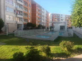 Departamento amoblado condominio Puertas del Mar